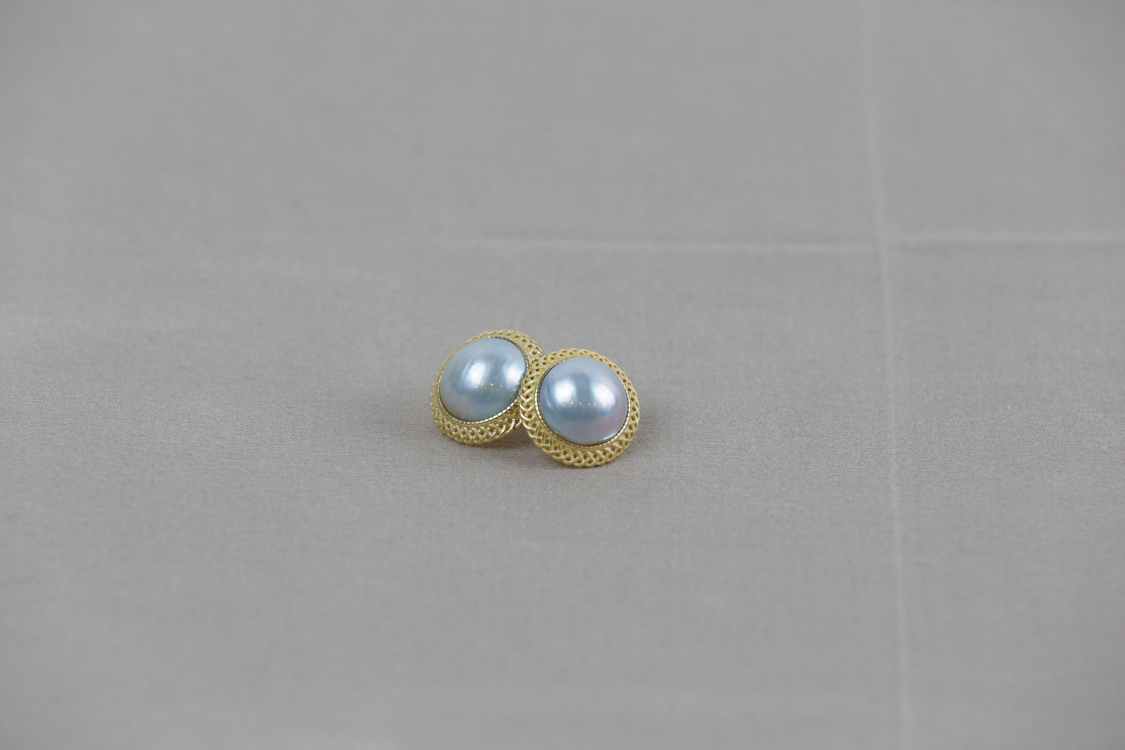 Boucles d'oreilles Mabe bleu