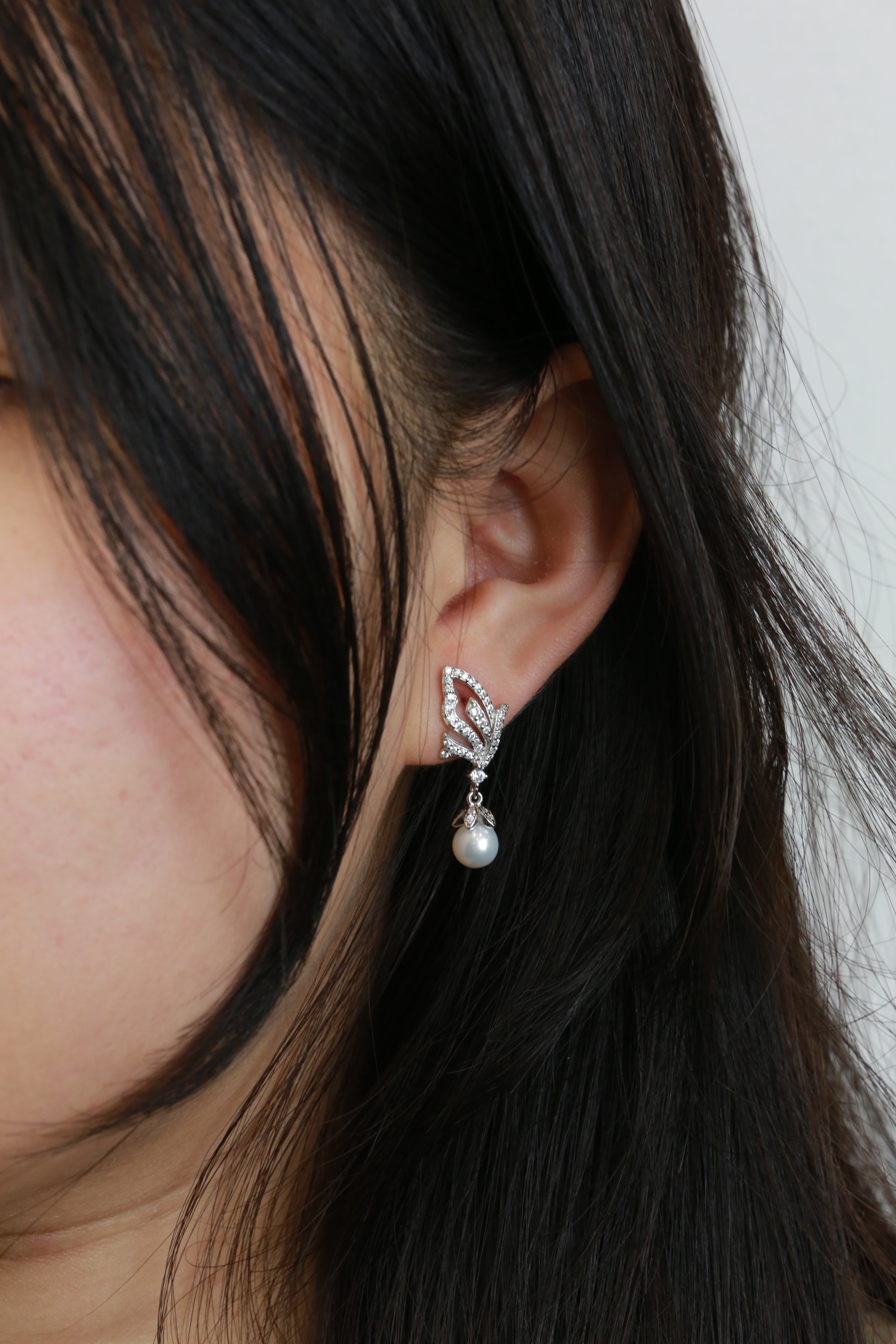 Boucles d'oreilles papillon volant