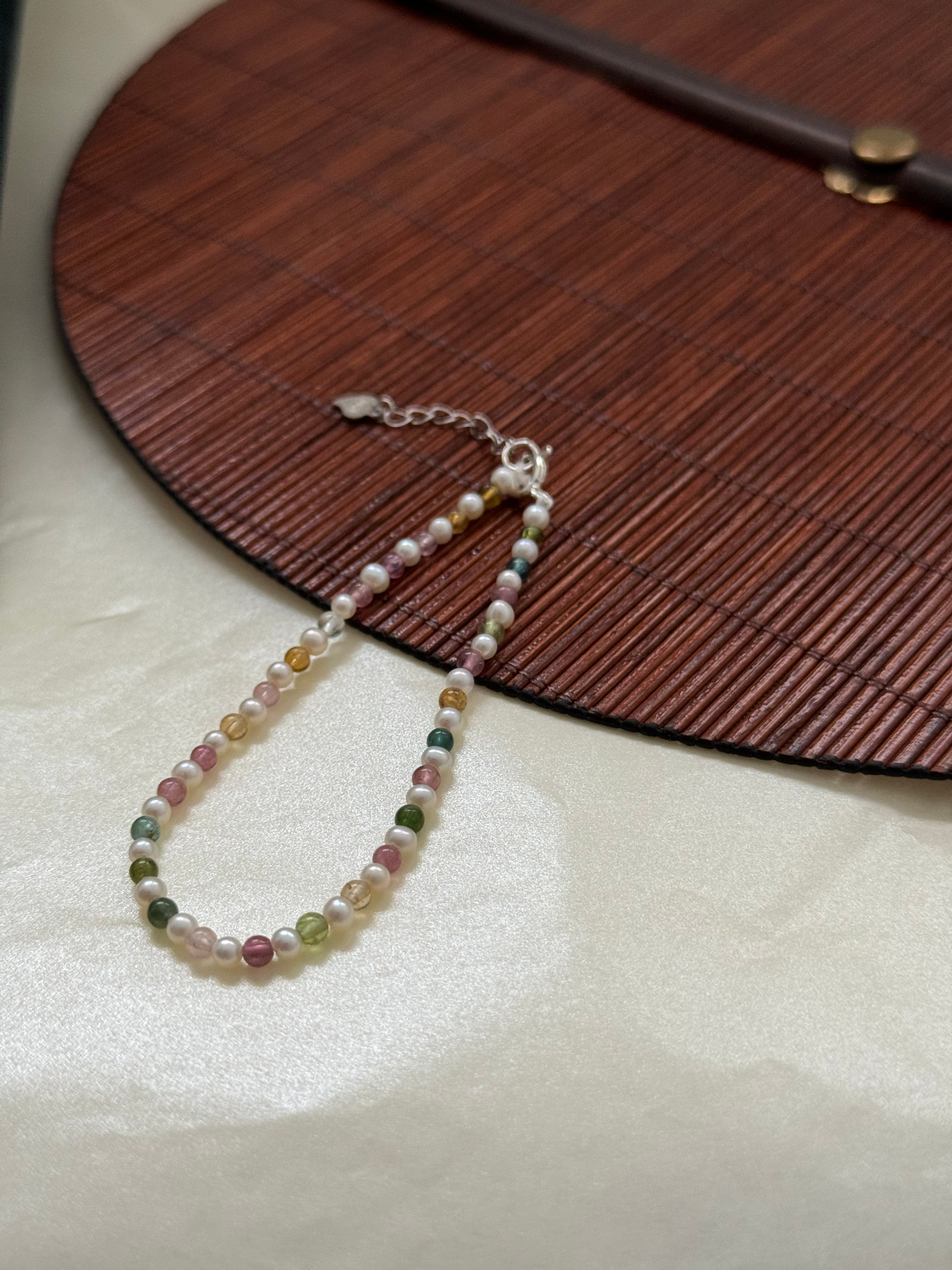 Bracelet de perles de tourmaline