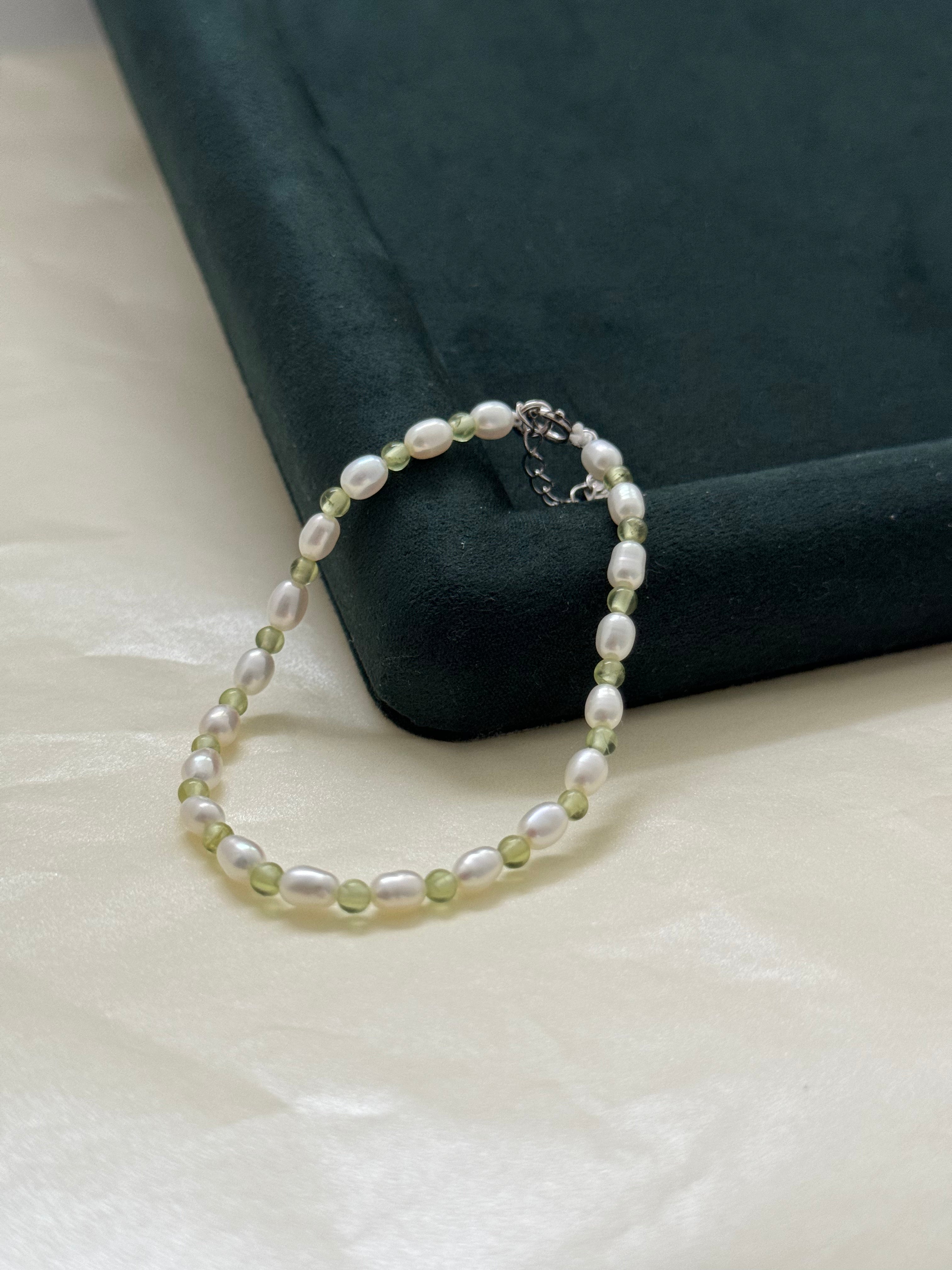 Bracelet Perle Péridot