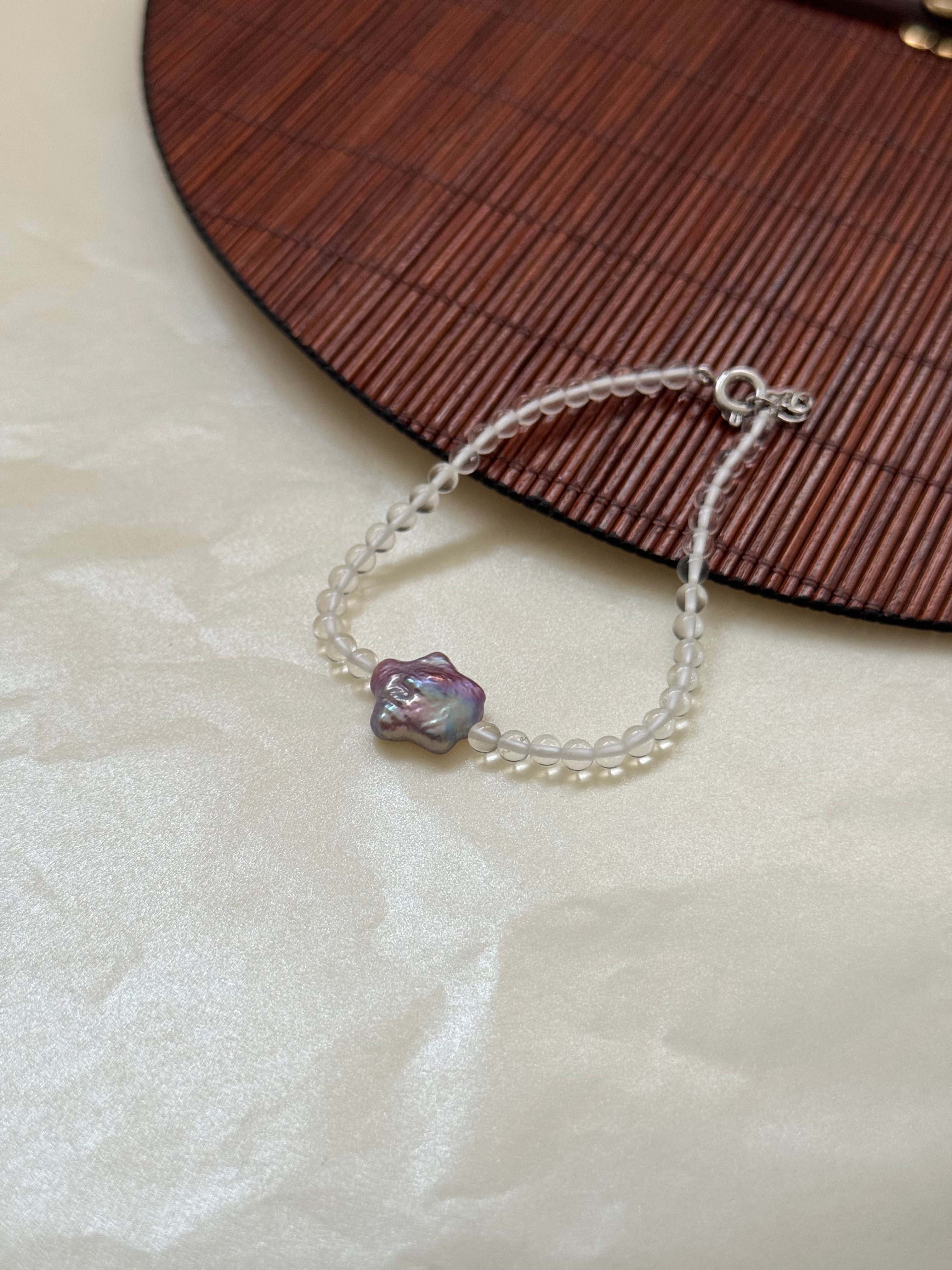 Bracelet étoile violette